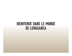 BIENVENUE DANS LE MONDE DE LOVAGANZA - One-Land
