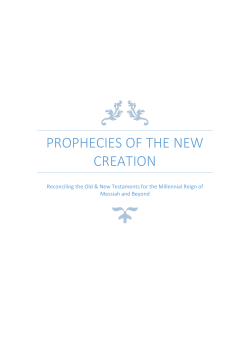 Prophecies of the New Creation