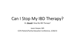 Can I Stop My IBD Therapy?