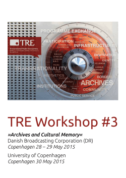 TRE Workshop #3 - Transnational Radio