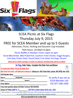 SCEA Picnic at Six Flags Thursday July 9, 2015