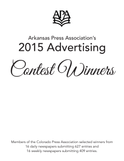 2015 Advertising - Arkansas Press Association