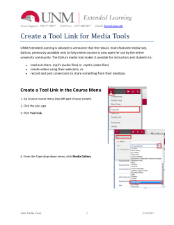 Create a Tool Link for Media Tools