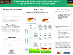 Optimization of Forest Regeneration Under Climate Change In Ontario