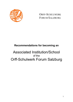 Associated Institution/School Orff