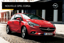 Nouvelle Corsa - Opel Martinique