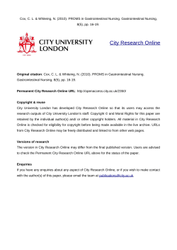 Utilising Patient Reported Outcome Measures (PROMs) in Improving