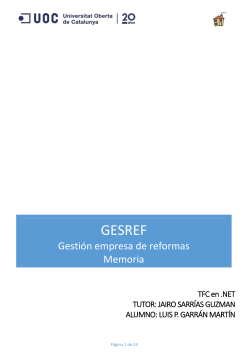 GESREF : GestiÃ³n empresa de reformas