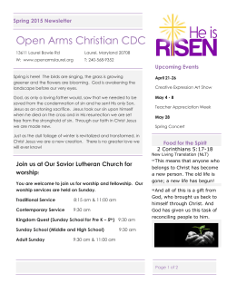 Newsletter - Open Arms