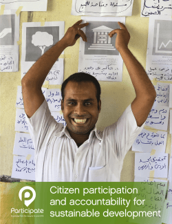 Citizen participation and accountability for