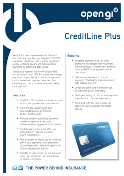 your CreditLine Plus factsheet