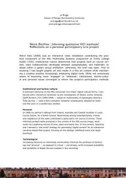 Weird (Re)View : Informing qualitative HCI methods?
