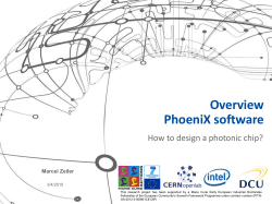 Overview PhoeniX software