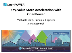 Key-Value Store Acceleration with OpenPower