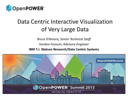 Data Centric Interactive Visualization of Very Large