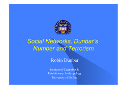 Social Networks, Dunbar`s Number and Terrorism
