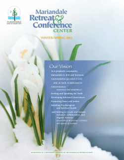 Winter / Spring 2015 - Dominican Sisters of Hope