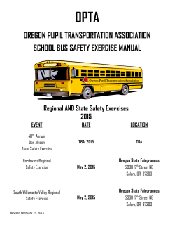 2015 OPTA School Bus Safety Exercis