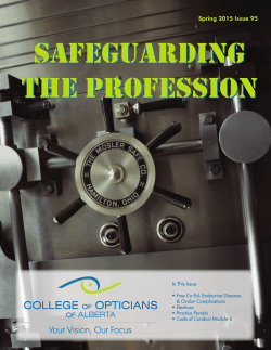 safeguarding the profession safeguarding the profession