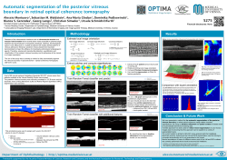poster - Ophthalmic Image Analysis (OPTIMA)