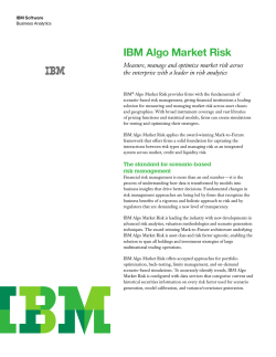 IBM Algo Market Risk