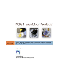 Study: PCBs in Municipal Products