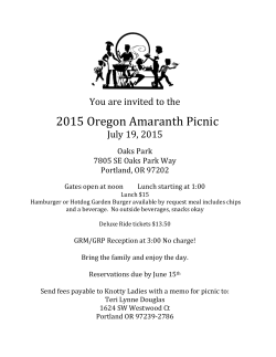 2015 Oregon Amaranth Picnic