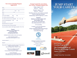 JUMP START YOUR CAREER - Orange County Bar Association
