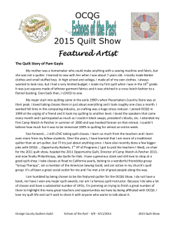 OCQG 2015 Quilt Show - Orange County Quilters Guild