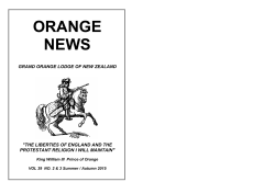 are you interested in becoming a - The Orange Order of New Zealand