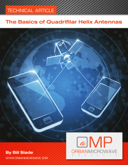 The Basics of Quadrifilar Helix Antennas