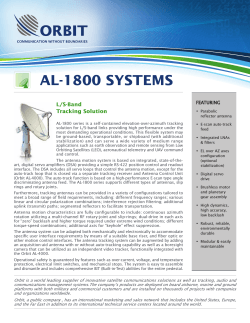 AL-1800 SYSTEMS - ORBIT Communication Systems