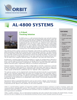 AL-4800 SYSTEMS - ORBIT Communication Systems