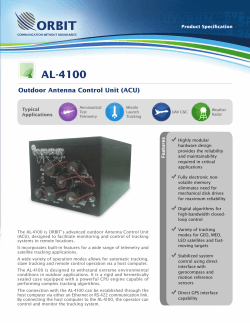 AL-4100 Brochure - ORBIT Communication Systems