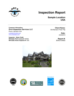 Fixer House - Orca Inspection Services