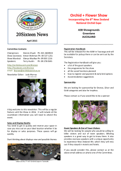 April 2015 - Orchid Council of New Zealand