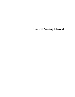 Control Nesting Manual