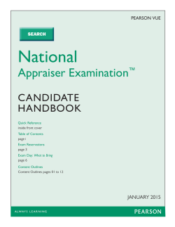 Candidate Handbook - ACLB &acirc; Oregon Appraiser Certification