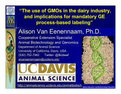 Tueam2-Alison Van Eenennaam Gmos