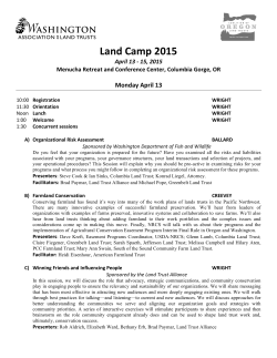 2015 Land Camp Program and Schedule_FINAL
