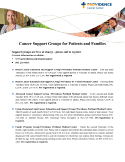 Cancer Support Groups for Patients and Families