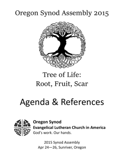 Agenda & References