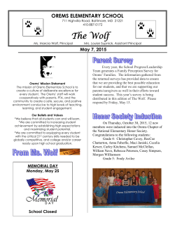 The Wolf - Orems Elementary - Baltimore County Public Schools