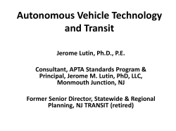 Autonomous Vehicle Technology on Transit