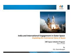 India and International Engagement in Outer Space