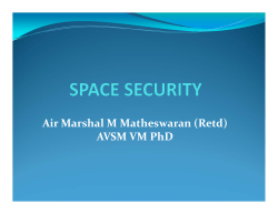 Air Marshal M Matheswaran (Retd) AVSM VM PhD
