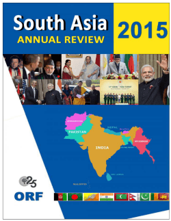South Asia annual review 2015 - Observer Research Foundation