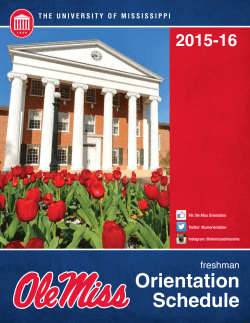 copy of the freshmen orientation schedule