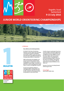 Bulletin 1 - International Orienteering Federation