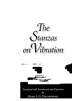 The Stanzas on Vibration
